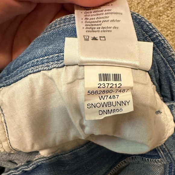 PAIGE Nellie Culotte High Rise Wide Leg Jean Snow Bunny Size 30 - Picture 10 of 11